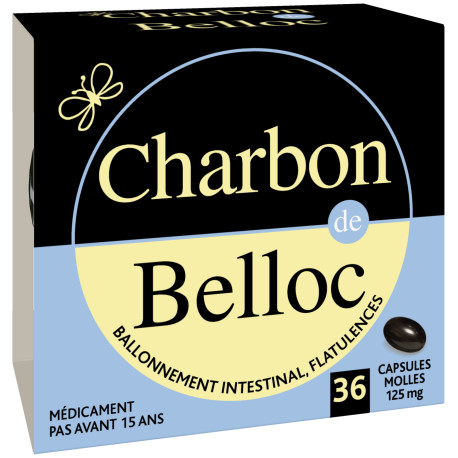 	Charbon de Belloc 125 mg 36 Capsules molles