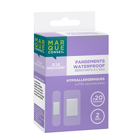Pansements waterproof x20 Marque Conseil