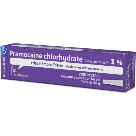Pramocaïne chlorhydrate 1 % Gel Biogaran Conseil
