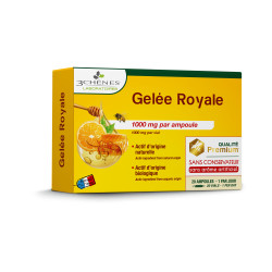 Gelée royale 1000 20 Ampoules Les 3 Chênes