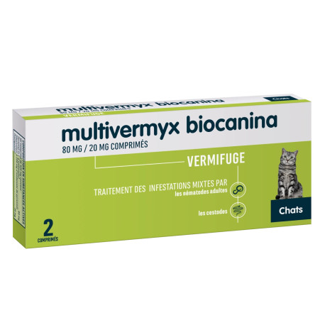 Multivermyx Vermifuge Chat Comprimés Biocanina