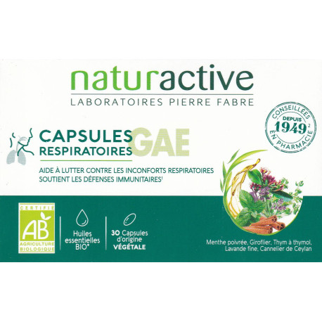 Capsules respiratoires GAE Bio Naturactive