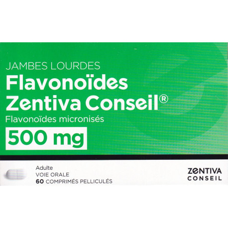 Jambes lourdes Flavonoïdes 500 mg Zentiva Conseil