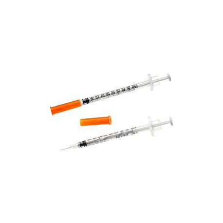 Seringue 1ml avec Aiguilles sertie 25G Boite de 100