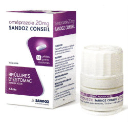 Oméprazole 20 mg 14 Gélules Sandoz Conseil