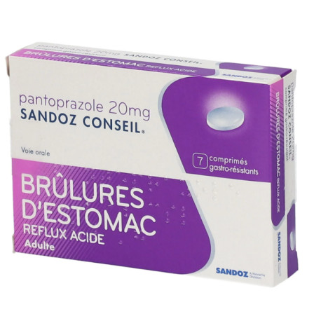 Pantoprazole 20 mg Sandoz Conseil