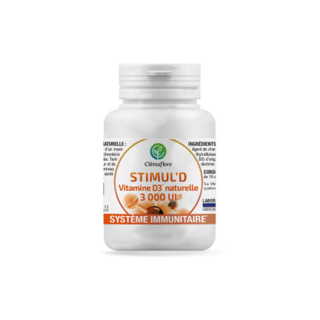 STIMUL'D Vitamine D3 Naturelle 3000 UI