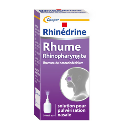 Rhinédrine Rhume Rhinopharyngite Pulvérisation nasale