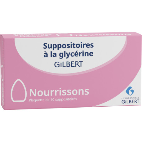 Suppositoires à la glycérine Nourrissons Gilbert