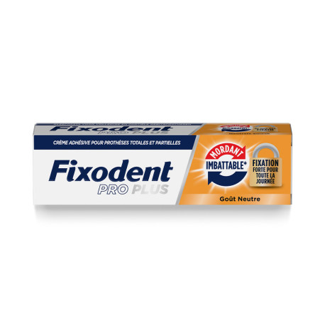 Fixodent Pro Plus Mordant imbattable Crème adhésive