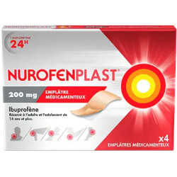 NurofenPlast 200 mg 4 Emplâtres médicamenteux