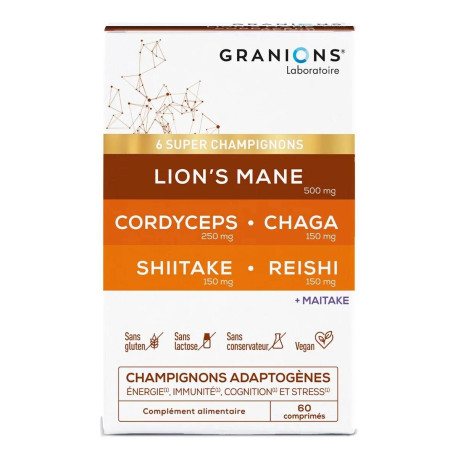 Complexe Super Champignons 60 Comprimés Granions