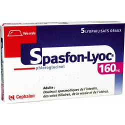 Spasfon Lyoc 160 mg comprimés boite de 5 comprimés