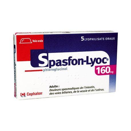 Spasfon Lyoc 160 mg comprimés  boite de 5 comprimés