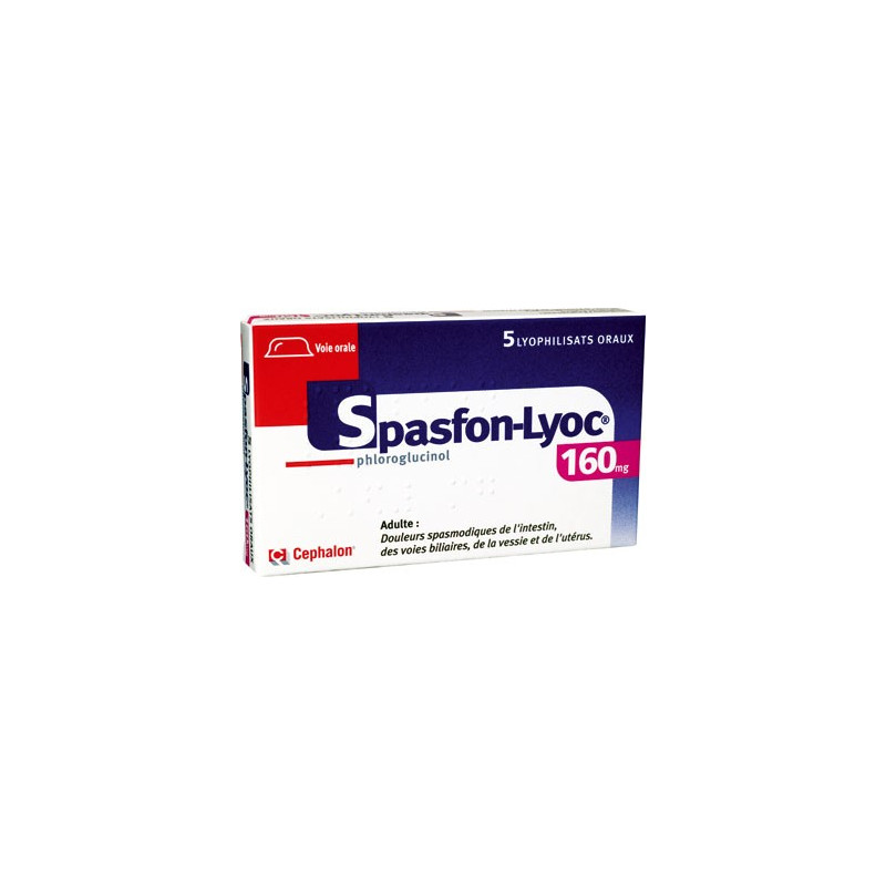 Spasfon Lyoc 160mg Boite De 5 Comprimes Douleurs Spasmodiques