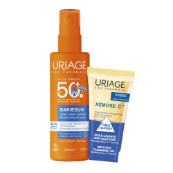 Spray Enfant SPF50+ BARIÉSUN + Xémose Huile lavante OFFERT