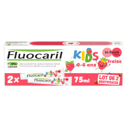 Fluocaril Dentifrice Kids 0-6 ans Gel fraise Bi-fluoré 100 mg