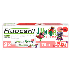 Fluocaril Dentifrice Junior 6-13 ans Fruits rouges Bi-fluoré 145 mg