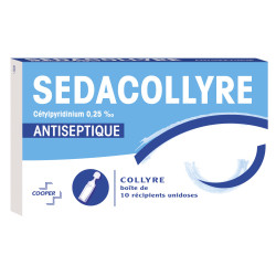 SEDACOLLYRE Collyre Antiseptique 10 Unidoses