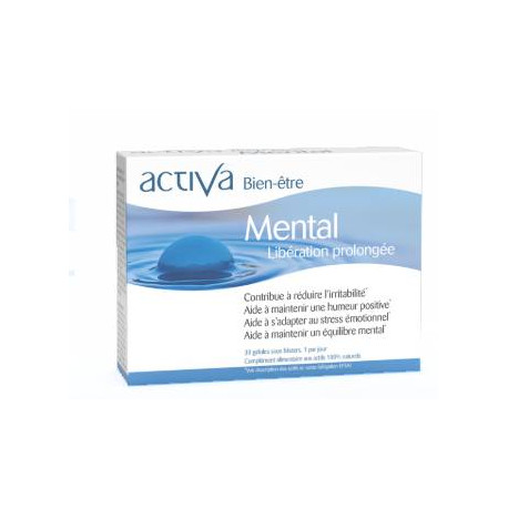 Activa Bien-être Mental Libération prolongée 30 Gélules 30 Gélules