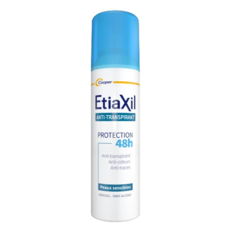 Etiaxil Déodorant anti-transpirant 48h Spray aisselles peaux sensibles