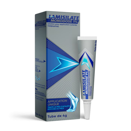 Lamisilate MONODOSE 1% Pied d'athlète