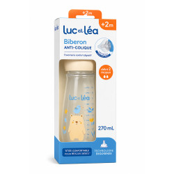 Biberon Anti-colique +2 mois 270 ml Luc & Léa