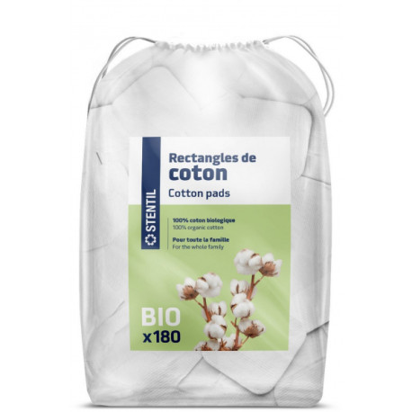 Carrés de Coton BIO Vrac x 180 STENTIL