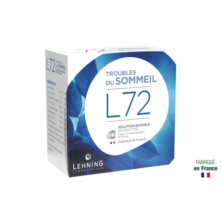L72 Troubles du Sommeil Gouttes buvables Lehning