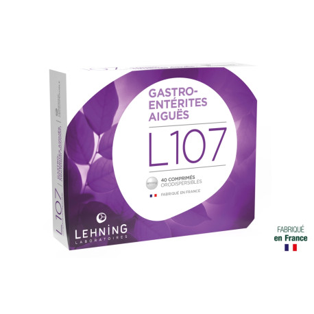 L107 Gastro-entérites Comprimés orodispersibles Lehning