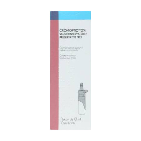 Cromoptic 2 % Collyre Sans conservateur Flacon 10 ml