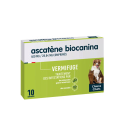 ASCATÈNE Vermifuge Chiens & Chats Biocanina