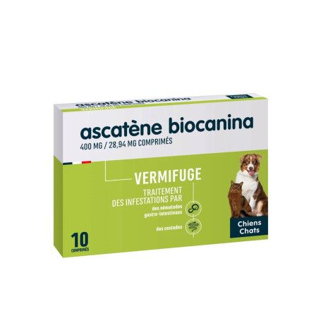 ASCATÈNE Vermifuge Chiens & Chats Biocanina