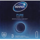 MANIX Pure Easy Fit X 3 préservatifs