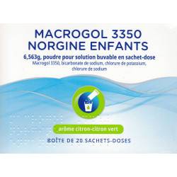 Macrogol 3350 NORGINE Enfants 20 Sachets-doses 