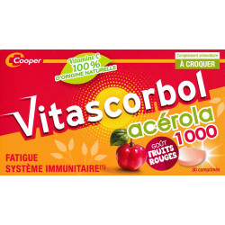 Vitascorbol acérola 1000 30 Comprimés à croquer 