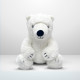 Bouillotte déhoussable Peluche OURS BLANC
