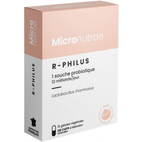 R-PHILUS Probiotique Micronutrae 15 gélules végétales