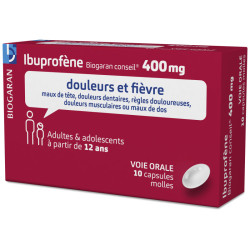 Ibuprofène 400 mg Capsules molles Biogaran Conseil