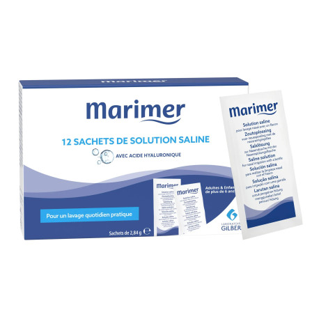 Marimer 12 Sachets de solution saline Gilbert