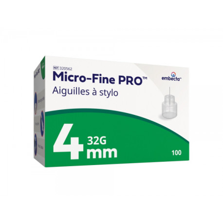 Micro-Fine Seringues à insuline Embecta 4 mm