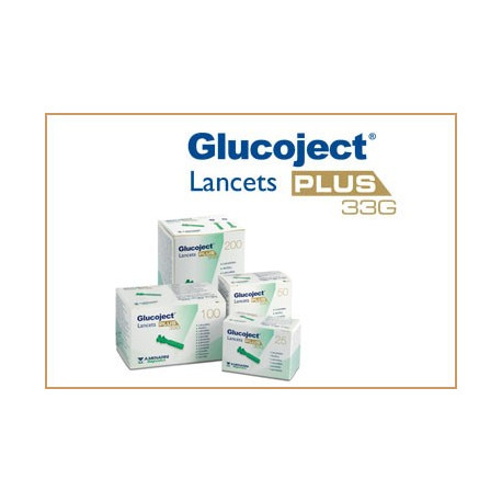 Glucoject Plus 33g Lancettes