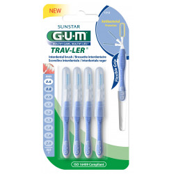 GUM Brossettes  interdentaires TRAV-LER 0,6 mm