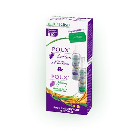 Pack Poux Naturactive aux Huiles essentielles Bio