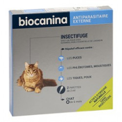 Insectifuge naturel Chat spot on Biocanina aux huiles essentielles