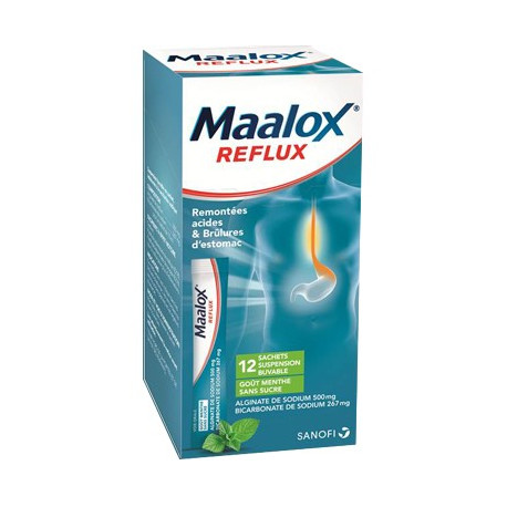 Maalox Reflux Suspension buvable sachets sans sucre