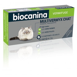 MULTIVERMYX CHAT Vermifuge comprimés Biocanina