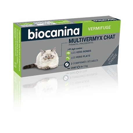 MULTIVERMYX CHAT Vermifuge comprimés Biocanina