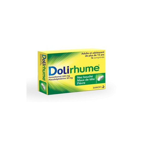 Dolirhume 500/30 mg 16 Comprimés