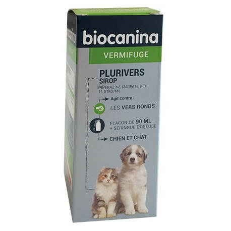 Plurivers sirop Vermifuge Chiens Chats Biocanina